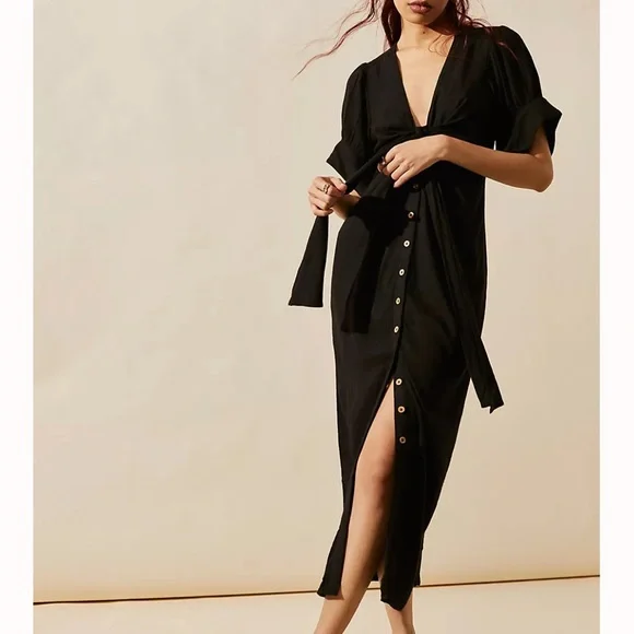 knee length dresses for ladies Free People Via Midi Dress – The Cadillac Cowgirl main image 0